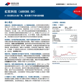 虹软科技研究报告：AI视觉算法头部厂商，新场景打开营收新增量