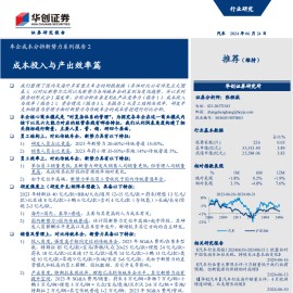 汽车新势力成本分析专题报告：成本投入与产出效率篇
