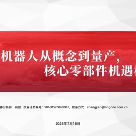 机器人行业专题报告：人形机器人从概念到量产，核心零部件机遇梳理