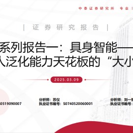 具身智能行业研究：决定机器人泛化能力天花板的“大小脑”