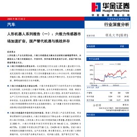 人形机器人行业分析报告：六维力传感器市场加速扩容，国产替代机遇与挑战并存