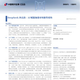Deepseek冲击波：AI+赋能加速市场聚势重构