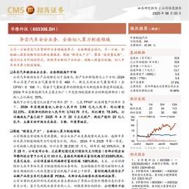 华懋科技研究报告：夯实汽车安全业务，全面切入算力制造领域