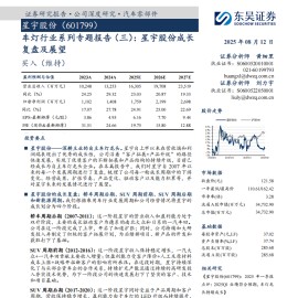星宇股份研究报告：星宇股份成长复盘及展望