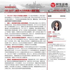 CES 2025专题报告：驱动AI汽车机器人数据飞轮