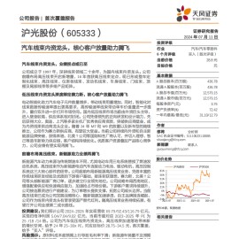 沪光股份研究报告：汽车线束内资龙头，核心客户放量助力腾飞