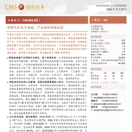 云意电气研究报告：深耕汽车电子领域，产品矩阵持续拓宽