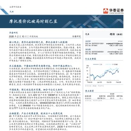 汽车行业：摩托质价比破局时刻已至