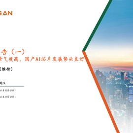 AI系列专题报告：算力，算力基建景气度高，国产AI芯片发展势头良好