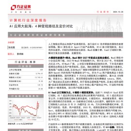 人工智能行业专题报告：AI应用大航海，4种变现路径及定价对比