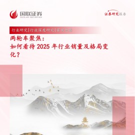 两轮车行业专题分析：如何看待2025年行业销量及格局变化？