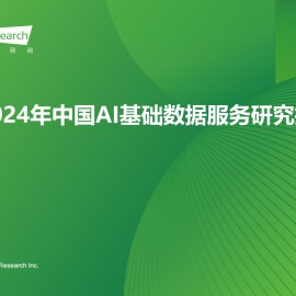 2024年中国AI基础数据服务研究报告