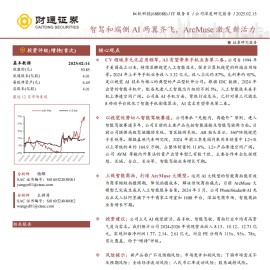 虹软科技研究报告：智驾和端侧AI两翼齐飞，ArcMuse激发新活力