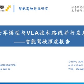 智能驾驶行业深度报告：世界模型与VLA技术路线并行发展