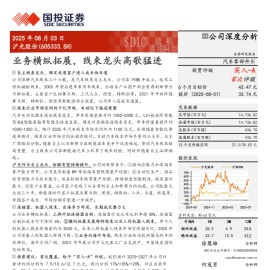 沪光股份研究报告：业务横纵拓展，线束龙头高歌猛进