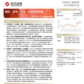 汽车行业2025年度投资策略：国改、智驾、出海，投资机会共振