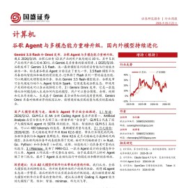 计算机行业周报：谷歌Agent与多模态能力重磅升级，国内外模型持续进化