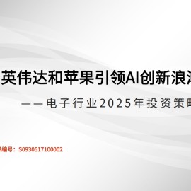 电子行业2025年投资策略：英伟达和苹果引领AI创新浪潮