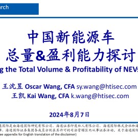 中国新能源车总量&盈利能力探讨