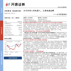 拓普集团公司深度报告：从车到人形机器人，大象轻盈起舞