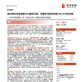 地平线机器人分析报告：国内领先的智驾解决方案供应商，软硬件深度协同助力扩大市场份额