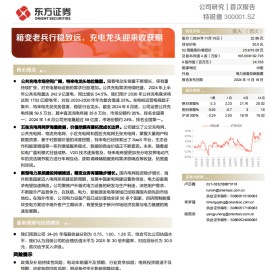 特锐德研究报告：箱变老兵行稳致远，充电龙头迎来收获期