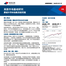 半导体行业美股市场基础研究：费城半导体指数深度挖掘