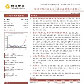 地平线机器人研究报告；国内智驾芯片龙头，渗透率有望快速提升