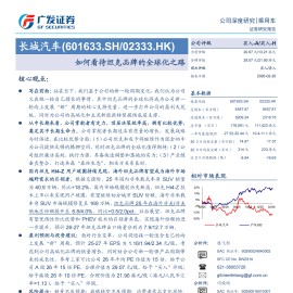 长城汽车公司研究报告：如何看待坦克品牌的全球化之路