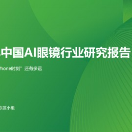 2025年中国AI眼镜行业研究报告