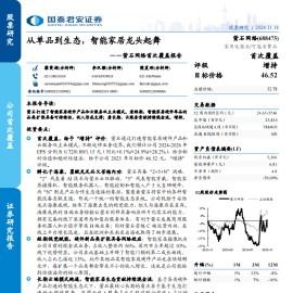 萤石网络研究报告：从单品到生态，智能家居龙头起舞