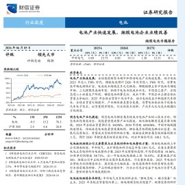 湘股电池行业专题报告：电池产业快速发展，湘股电池企业业绩改善
