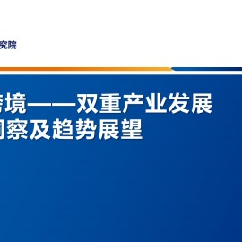 双重产业发展机遇洞察及趋势展望：AI+跨境