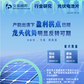光伏电池片行业研究：产能出清下盈利拐点已现，龙头优势明显反转可期