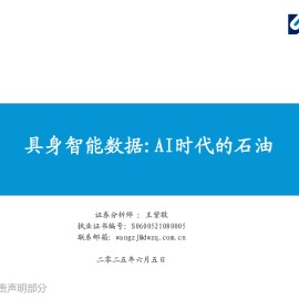 具身智能数据行业分析报告：AI时代的石油
