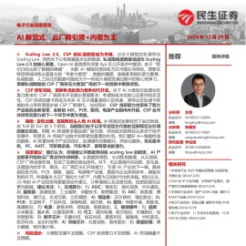 电子行业专题报告：AI新范式，云厂商引领+内需为王