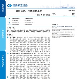 2025年锂行业策略：锂价伏渊，行情破晓在望
