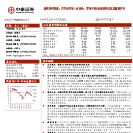 途虎养车研究报告：汽车后市场IAM龙头，市场开拓&业务结构优化促量利齐升