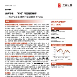 华为相关整车行业专题报告：先例可循，“新域”可否再塑标杆？