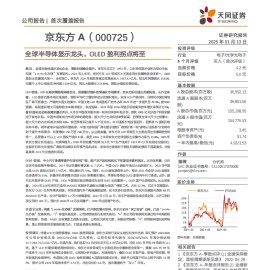 京东方A研究报告：全球半导体显示龙头，OLED盈利拐点将至