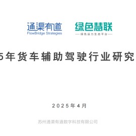 2025年货车辅助驾驶行业研究报告