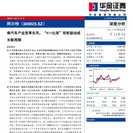 阿尔特研究报告：乘汽车产业变革东风，“AI+出海”双轮驱动成长新周期
