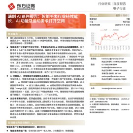 端侧AI行业专题报告：智能手表行业持续成长，AI功能及运动需求打开空间