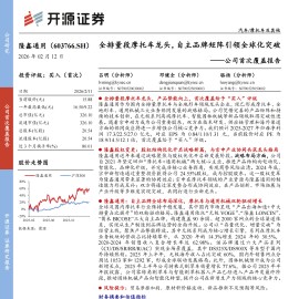 隆鑫通用公司首次覆盖报告：全排量段摩托车龙头，自主品牌矩阵引领全球化突破
