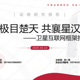 卫星互联网框架报告：极目楚天，共襄星汉