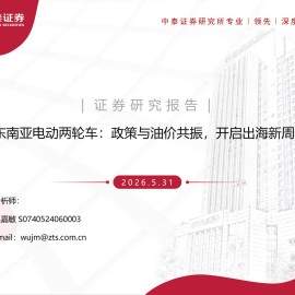 东南亚电动两轮车行业：政策与油价共振，开启出海新周期