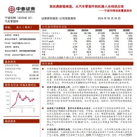 宁波华翔-002048-深度覆盖报告：革故鼎新稳根基，从汽车零部件到机器人全栈供应商