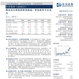 亚普股份研究报告：燃油龙头新能源转型提速，布局旋变卡位龙头