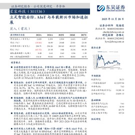 星宸科技公司研究报告：立足智能安防，AIoT与车载新兴市场加速拓展