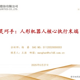 灵巧手行业专题报告：人形机器人核心执行末端